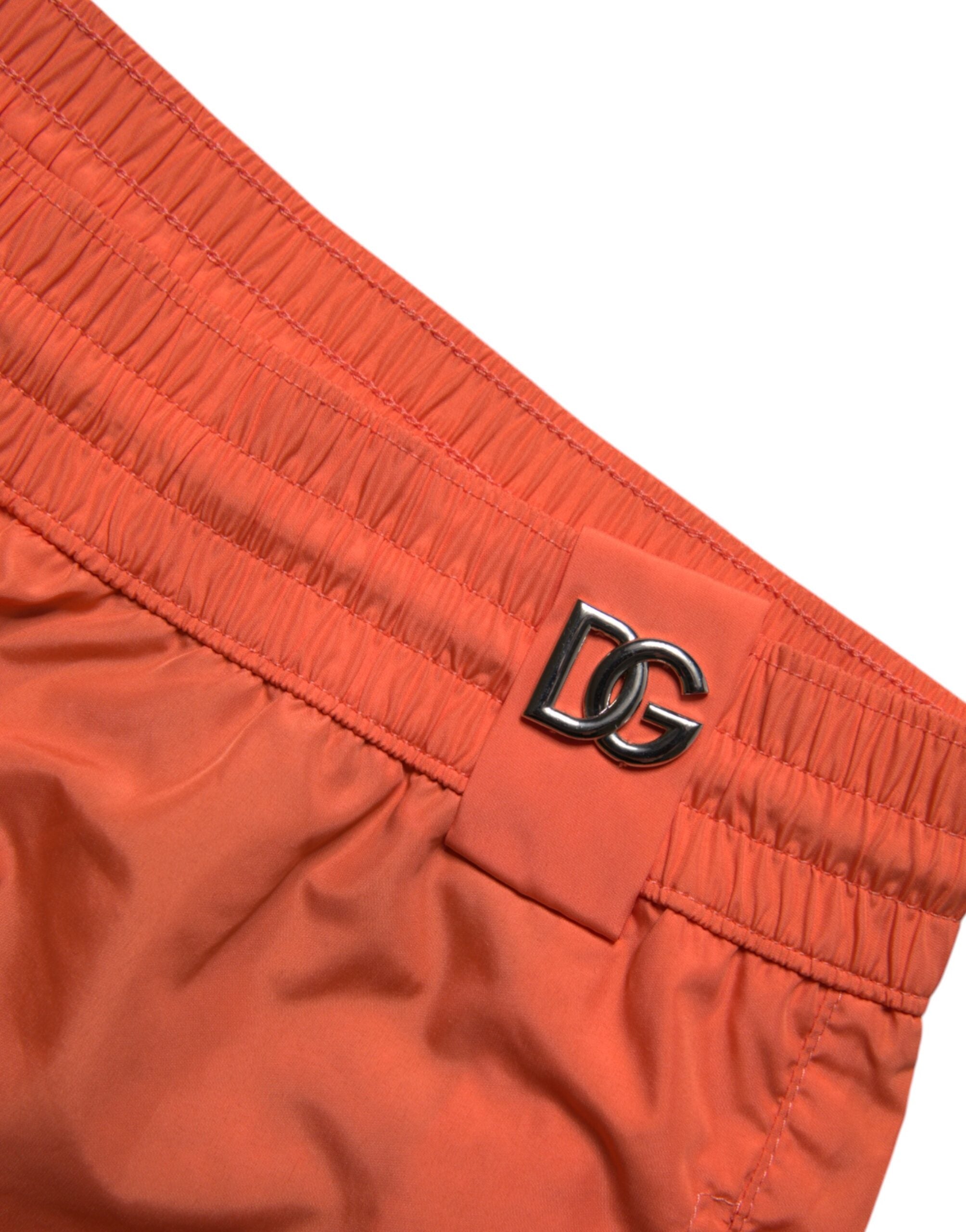 Dolce & Gabbana Orange Polyester Beachwear Shorts 2Pc Swimwear -   -  Dolce & Gabbana.