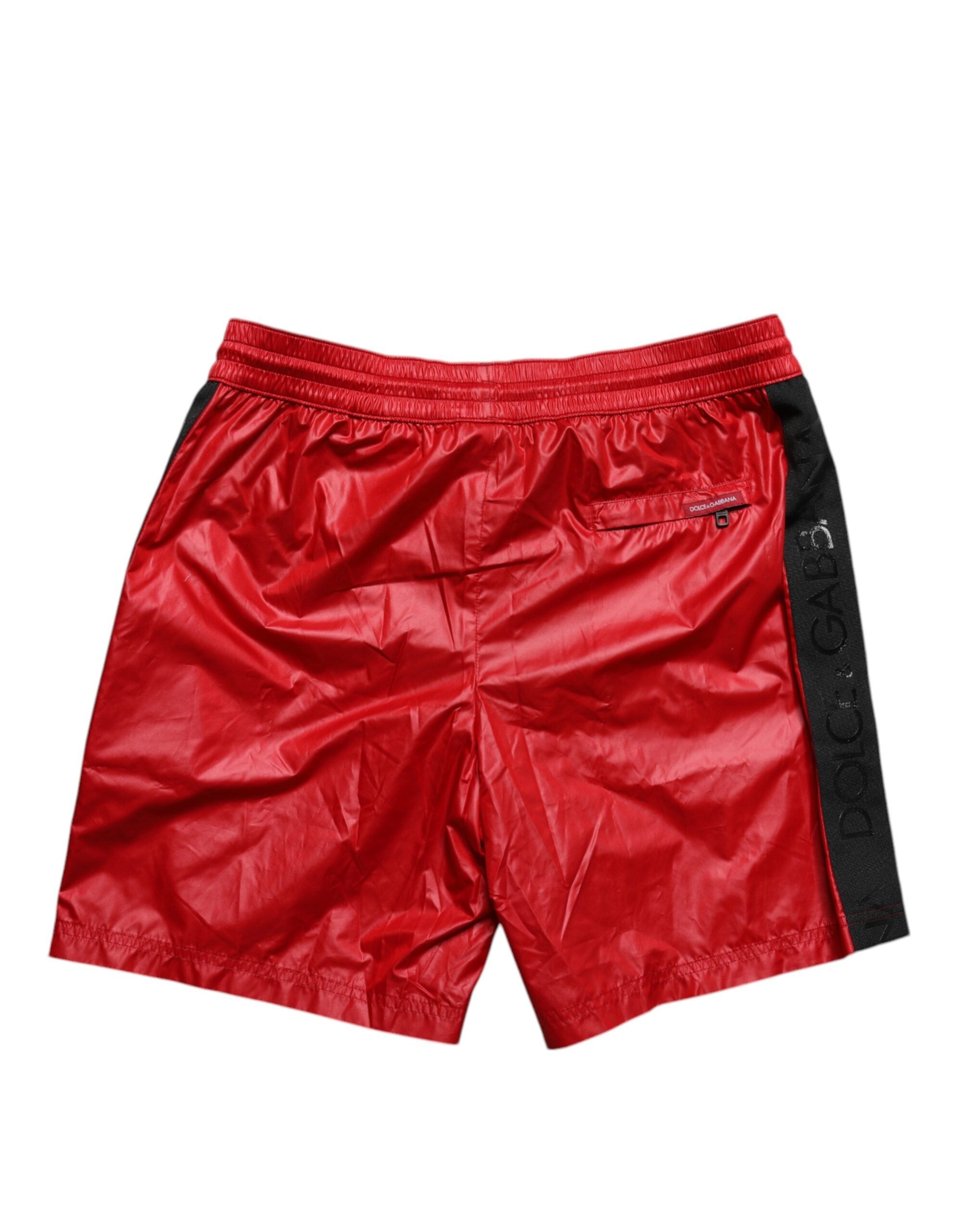Dolce & Gabbana Red Polyester Beachwear Shorts 2Pc Swimwear -   -  Dolce & Gabbana.