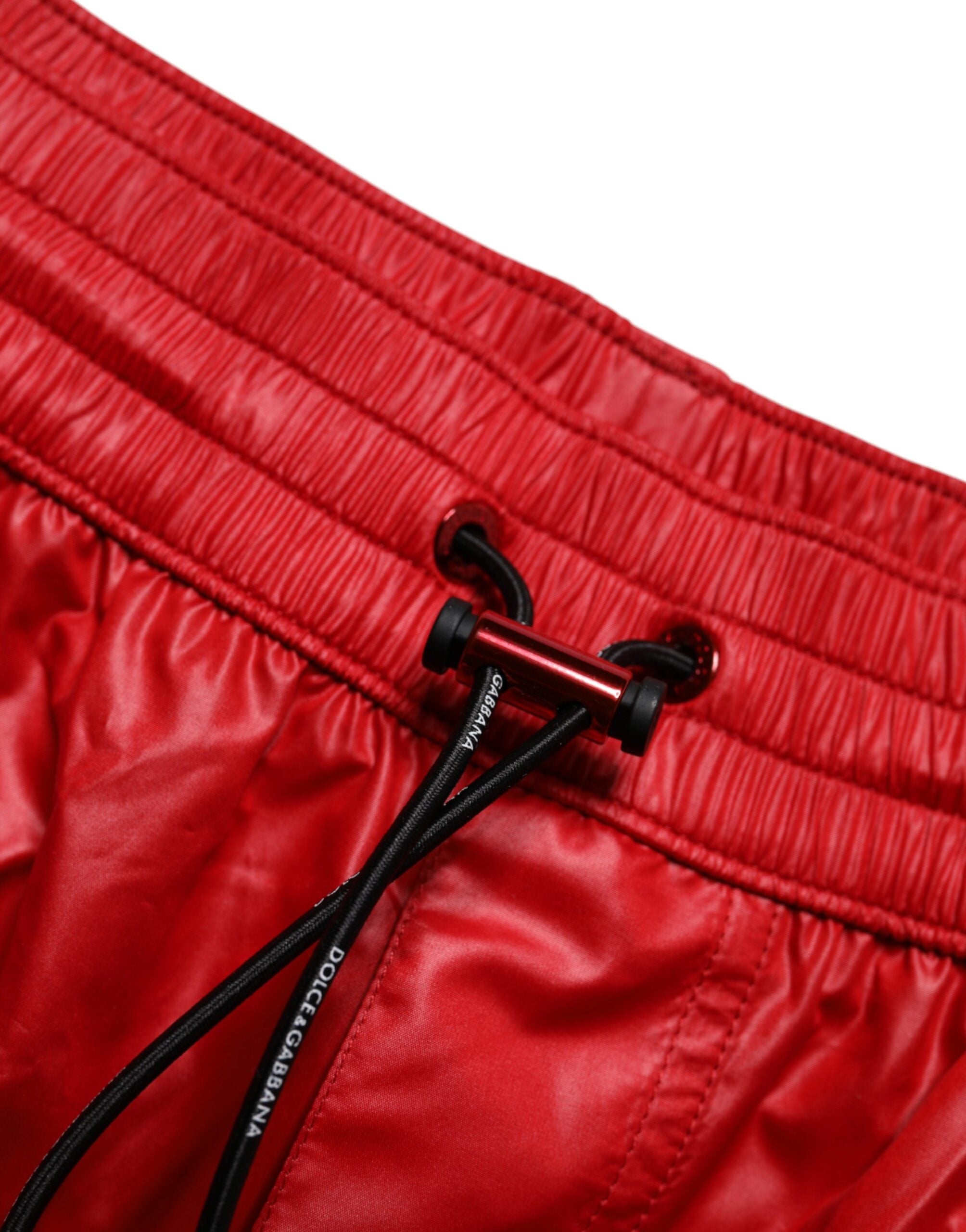 Dolce & Gabbana Red Polyester Beachwear Shorts 2Pc Swimwear -   -  Dolce & Gabbana.