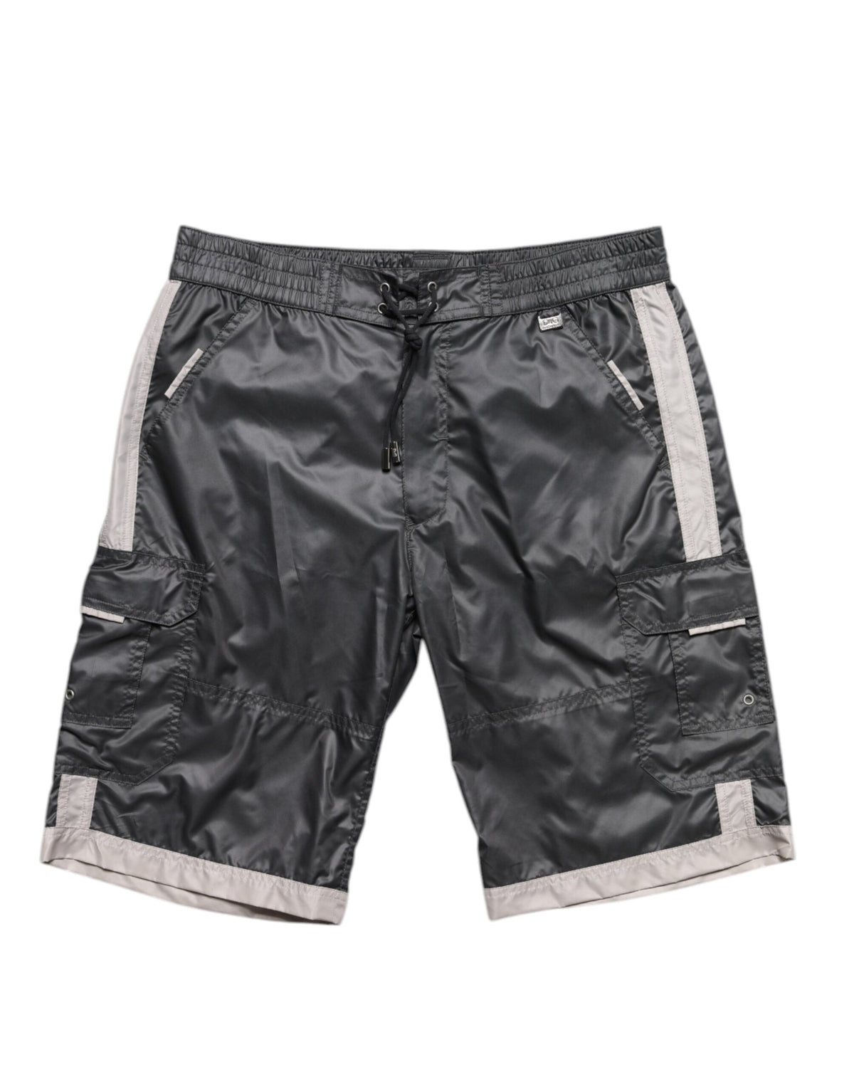 Dolce & Gabbana Gray Polyester Beachwear Swim Shorts Swimwear -   -  Dolce & Gabbana.