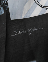 Dolce & Gabbana Blue Statue Print Cotton Mens Shorts -   -  Dolce & Gabbana.