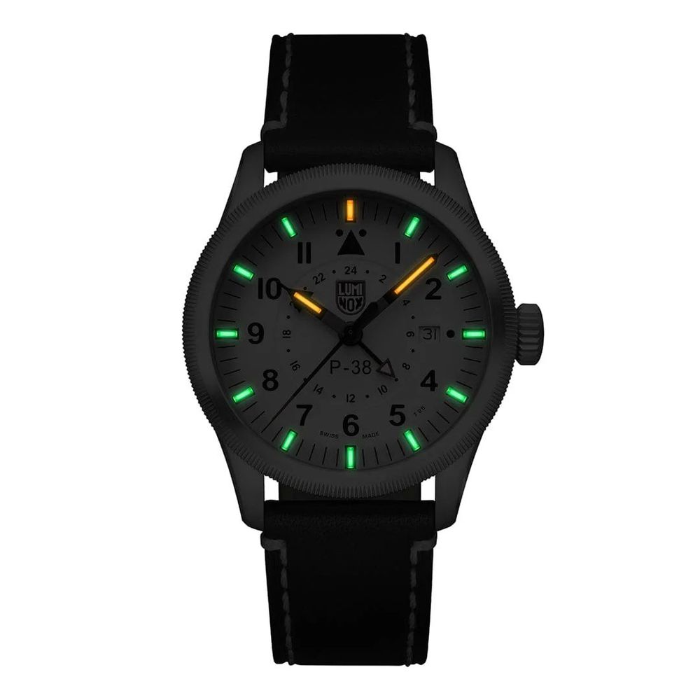 Luminox Black Leather Watch -   -  Luminox.
