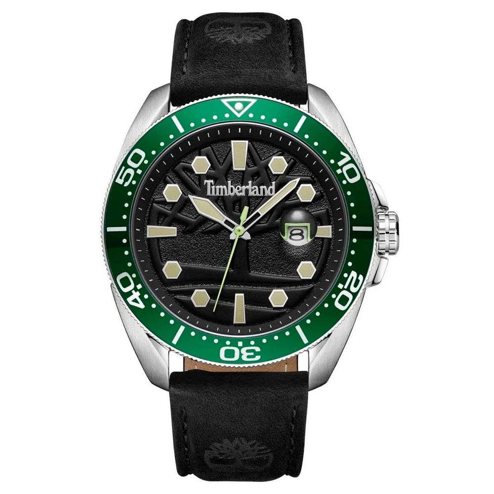 Timberland Black Leather Watch -   -  Timberland.
