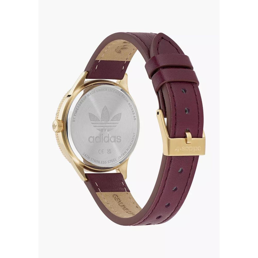 Adidas Red Leather Watch -   -  Adidas.