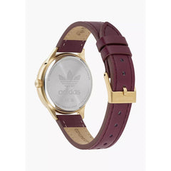 Adidas Red Leather Watch -   -  Adidas.