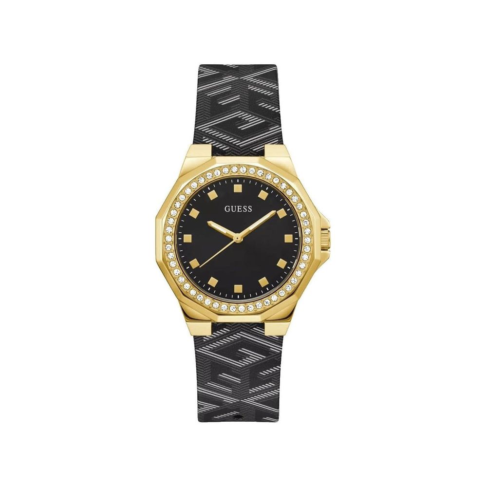 Guess Black Leather Watch -   -  Guess.