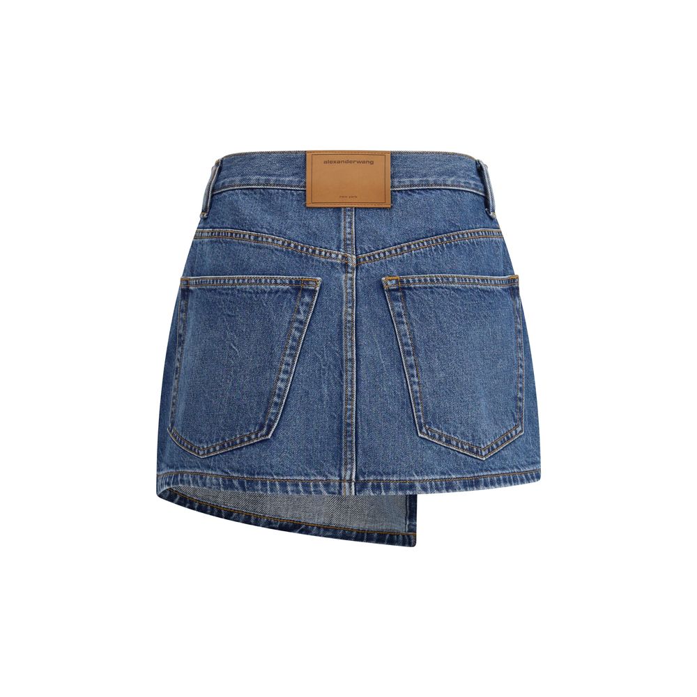 Alexander Wang Denim Miniskirt -   -  Alexander Wang.