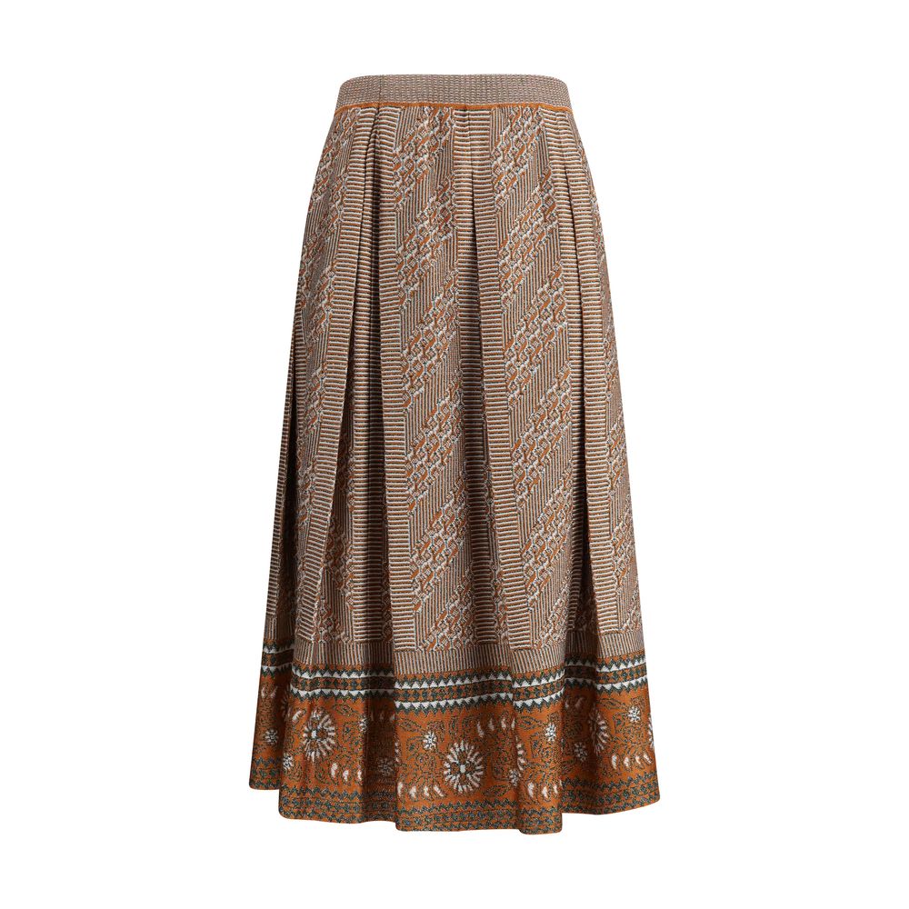 Valentino Knit lurex midi Skirt -   -  Valentino.