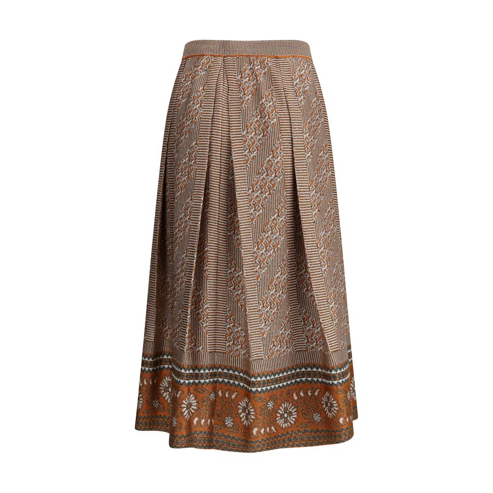 Valentino Knit lurex midi Skirt -   -  Valentino.
