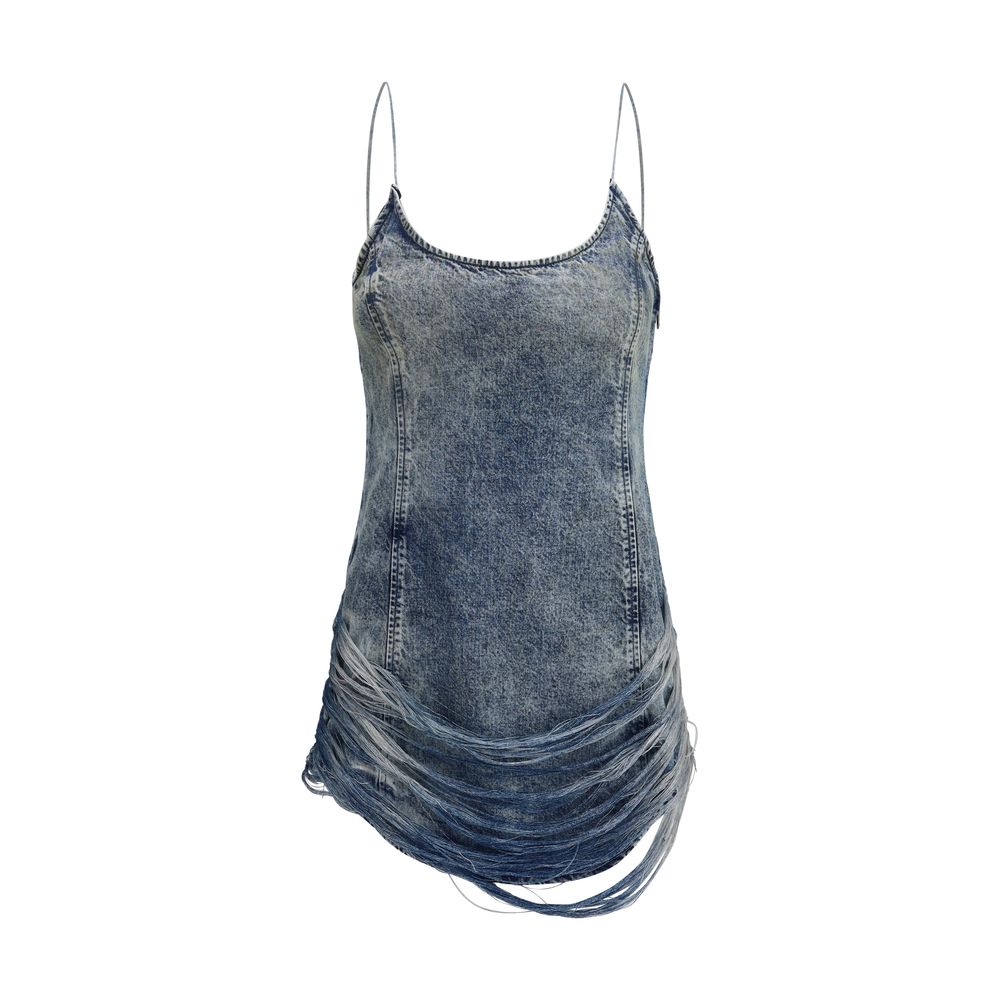 Diesel De-dra-short-fsg Mini Dress in denim -   -  Diesel.
