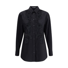 Dolce & Gabbana Lace inserts Shirt -   -  Dolce & Gabbana.