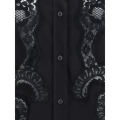 Dolce & Gabbana Lace inserts Shirt -   -  Dolce & Gabbana.