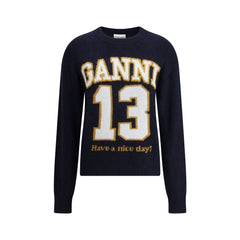 Ganni Baseball Sweater -   -  Ganni.
