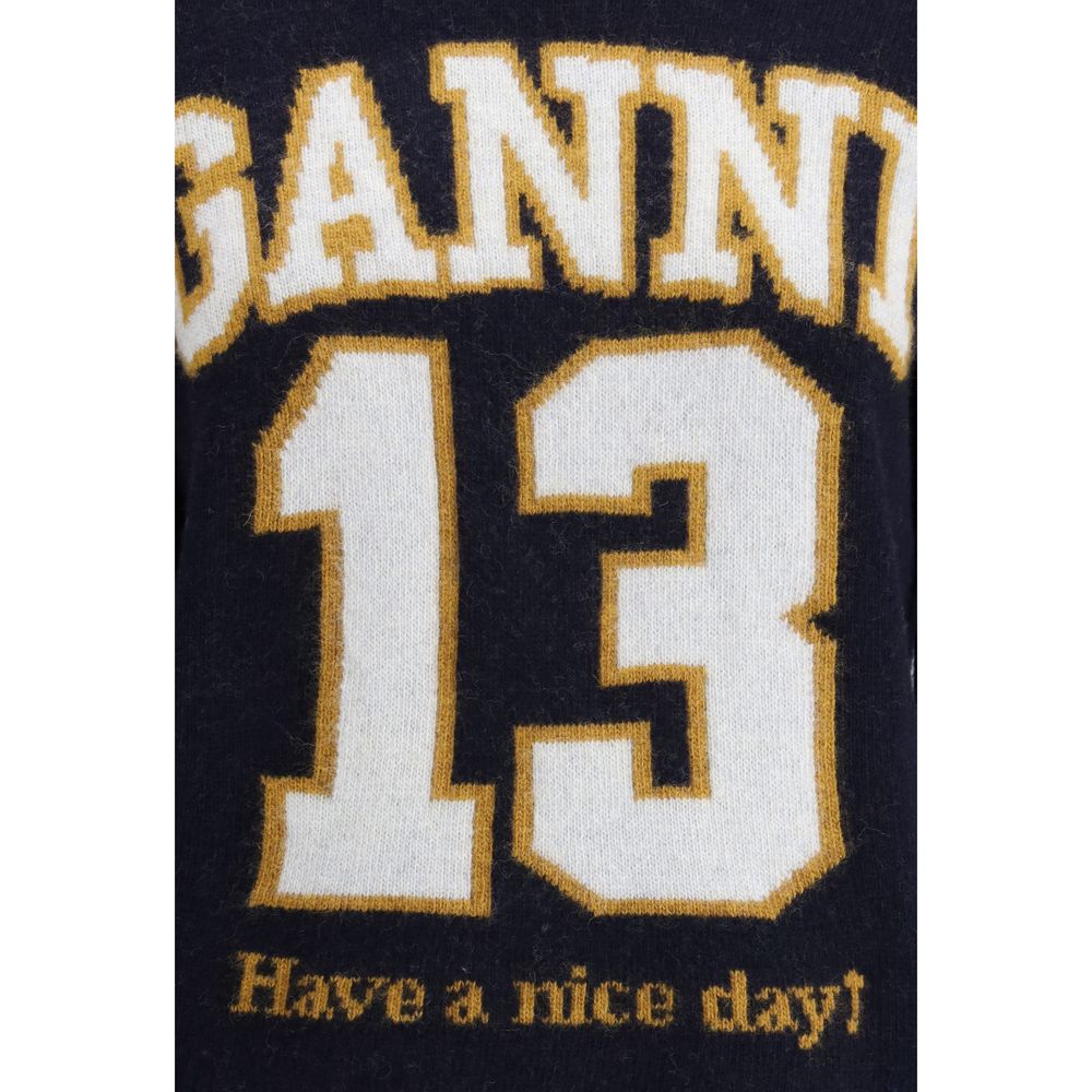 Ganni Baseball Sweater -   -  Ganni.