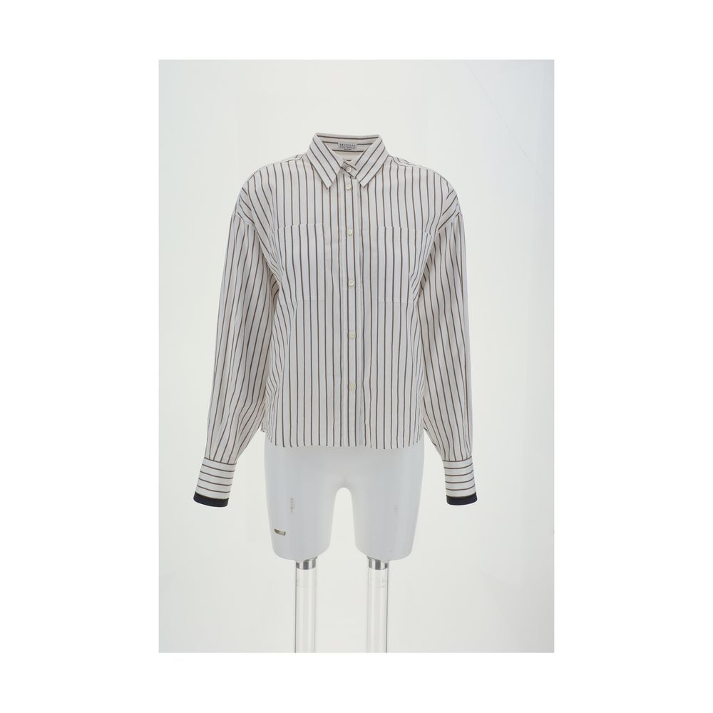 Brunello Cucinelli Striped Shirt -   -  Brunello Cucinelli.