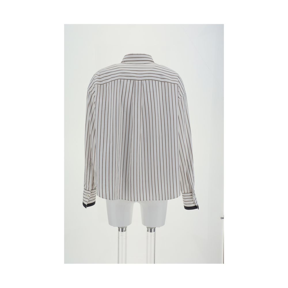 Brunello Cucinelli Striped Shirt -   -  Brunello Cucinelli.