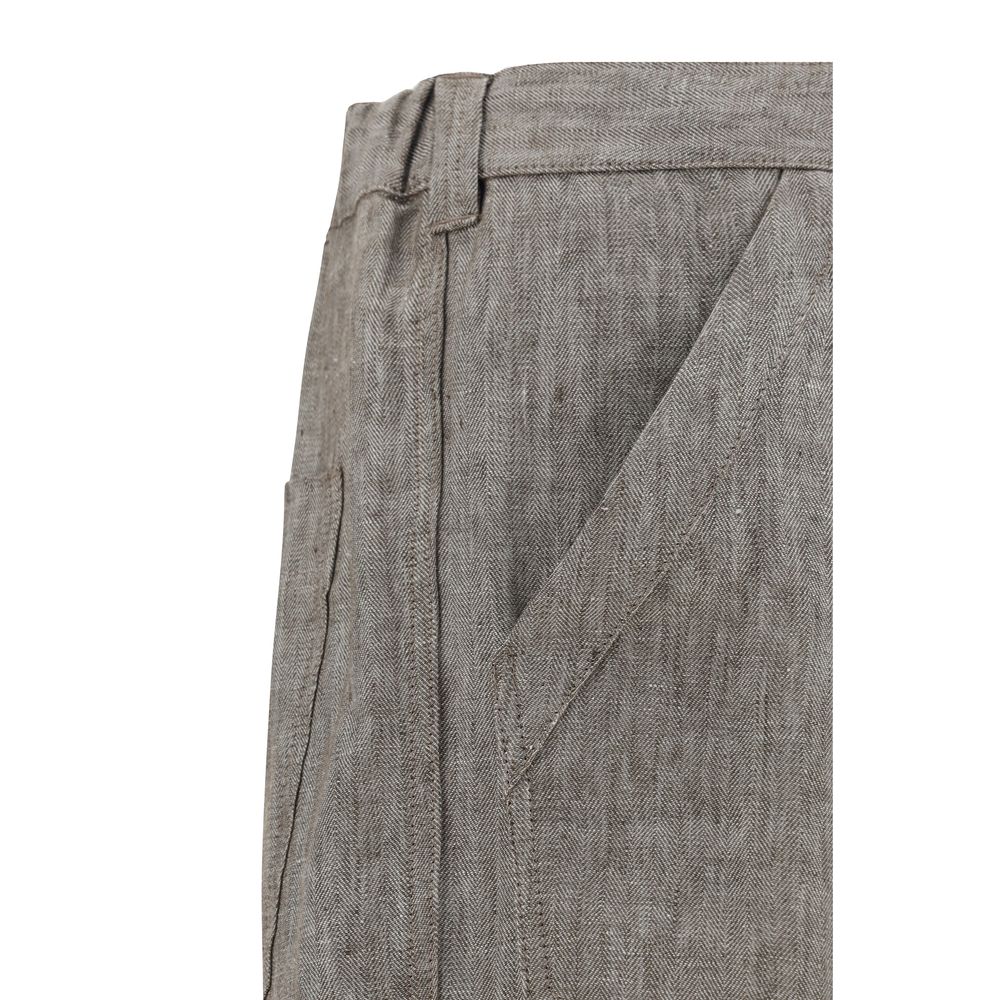 Brunello Cucinelli Linen Pants -   -  Brunello Cucinelli.