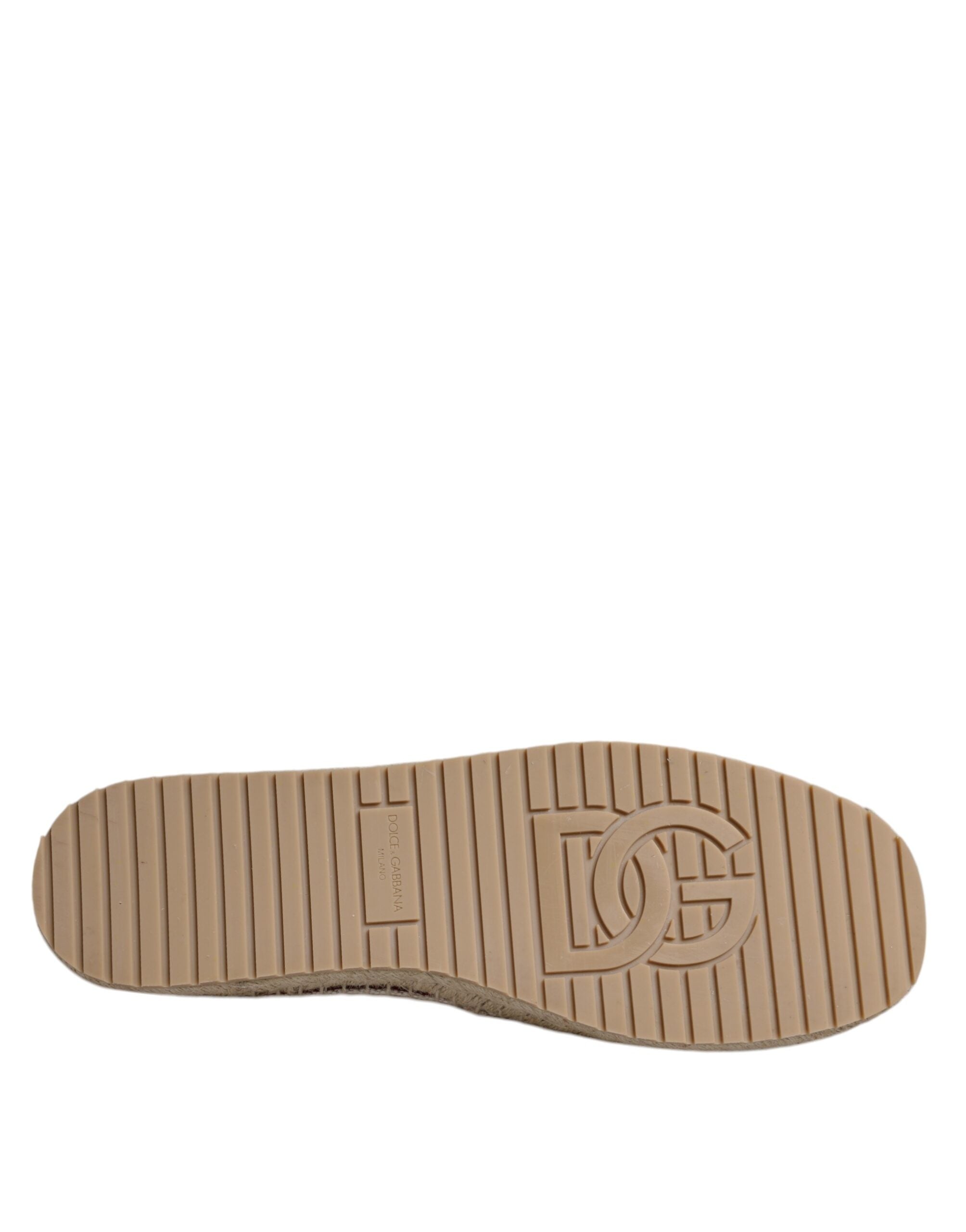 Dolce & Gabbana Beige Canvas Embroidered Slip On Espadrilles Shoes -   -  Dolce & Gabbana.