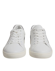 Dolce & Gabbana White Suede Leather Low Top Sneakers Shoes -   -  Dolce & Gabbana.