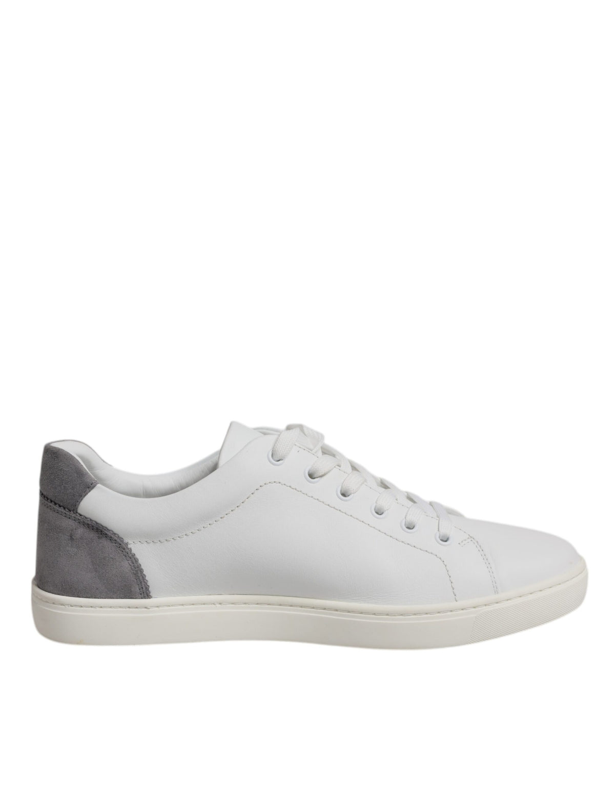 Dolce & Gabbana White Suede Leather Low Top Sneakers Shoes -   -  Dolce & Gabbana.