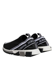 Dolce & Gabbana Black White Slip On Sorrento Sneakers Shoes -   -  Dolce & Gabbana.