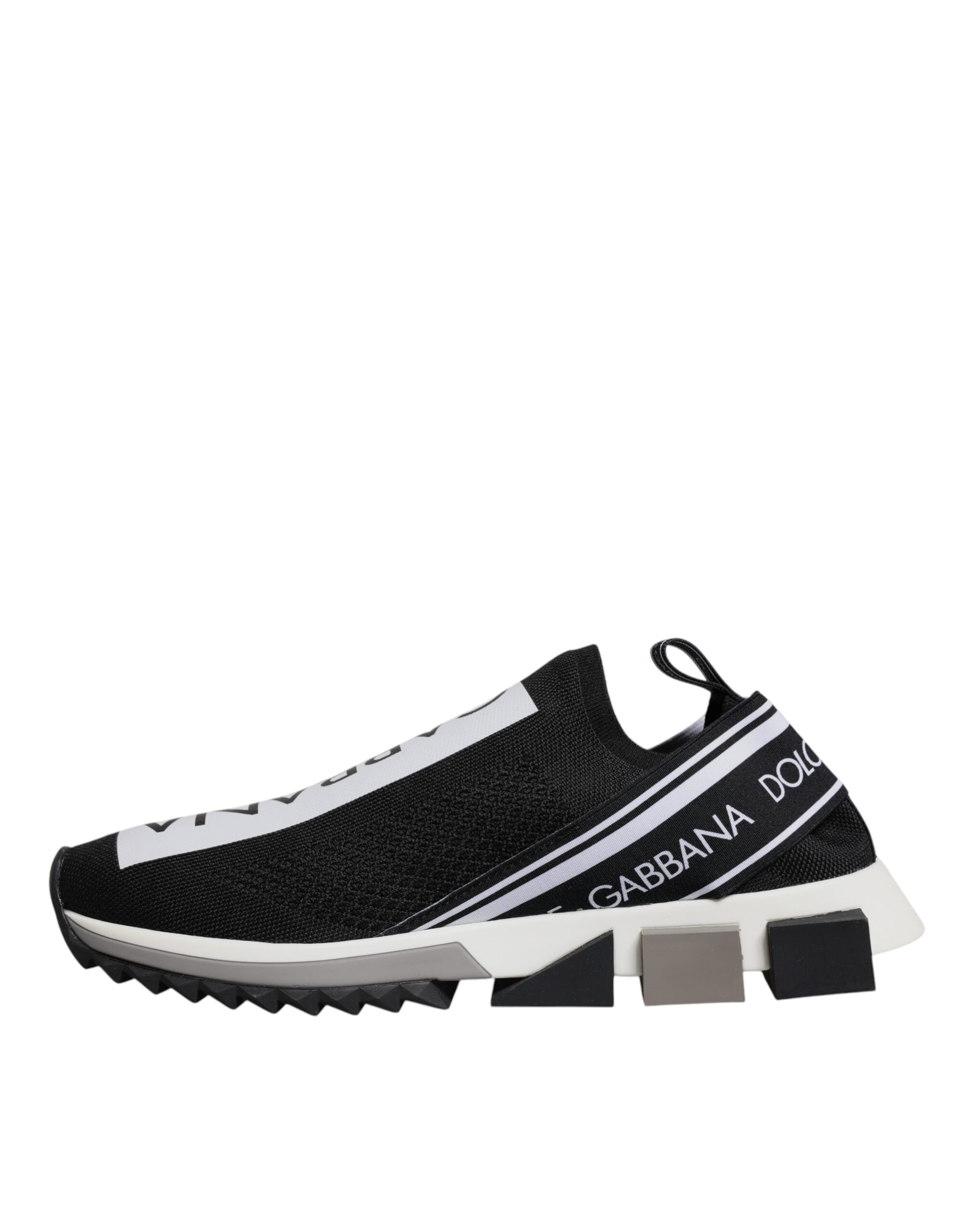 Dolce & Gabbana Black White Slip On Sorrento Sneakers Shoes -   -  Dolce & Gabbana.
