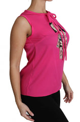 Dolce & Gabbana Pink Family Silk Tank  Mama Blouse Top Shirt -   -  Dolce & Gabbana.