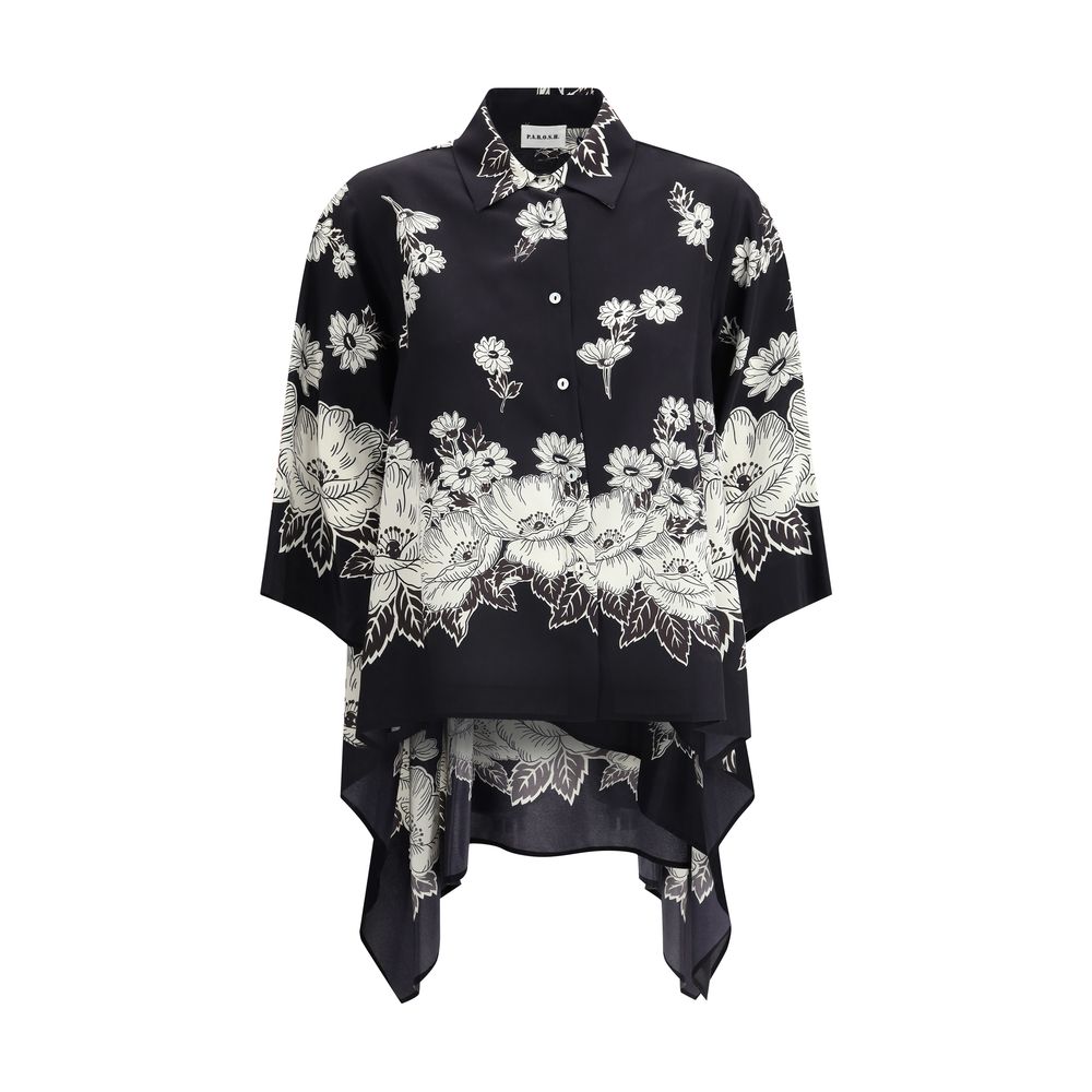 P.A.R.O.S.H. Asymmetric Floral print Shirt -   -  P.A.R.O.S.H..
