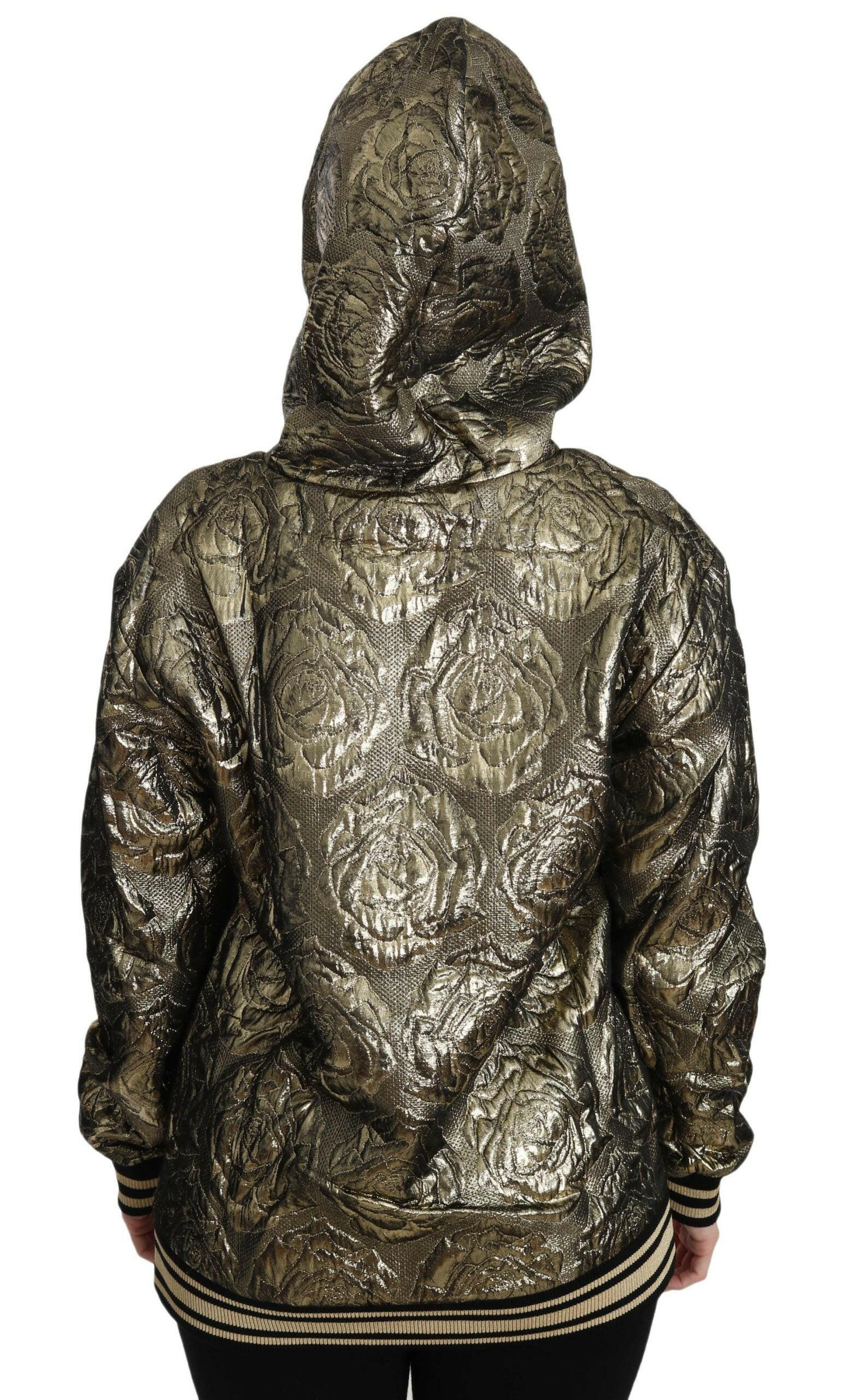 Dolce & Gabbana Im The Queen Jaquard Gold Sweatshirt  Hoodie -   -  Dolce & Gabbana.