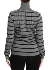 Dolce & Gabbana Gray Cashmere Silk Turtleneck Sweater -   -  Dolce & Gabbana.