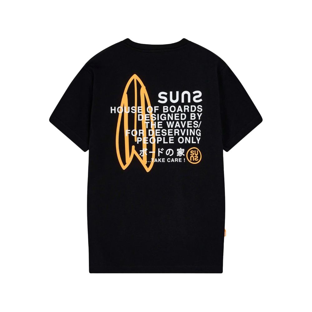 Suns Black Cotton T-Shirt -   -  Suns.