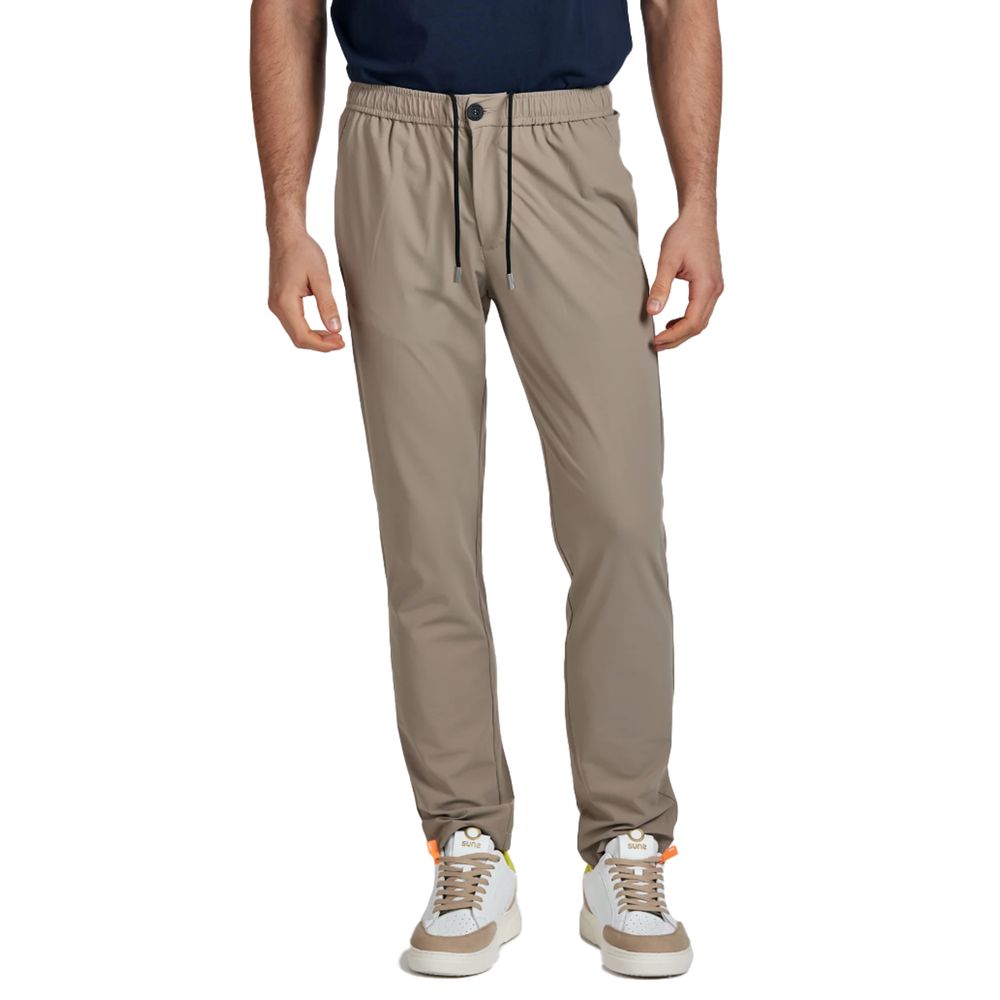 Suns Beige Nylon Jeans & Pant -   -  Suns.