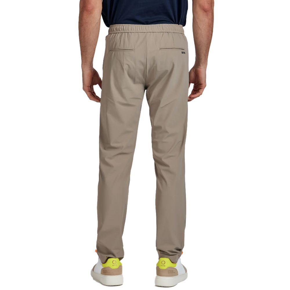 Suns Beige Nylon Jeans & Pant -   -  Suns.