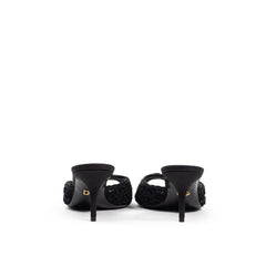 Dolce & Gabbana Black Cotton Sandal -   -  Dolce & Gabbana.