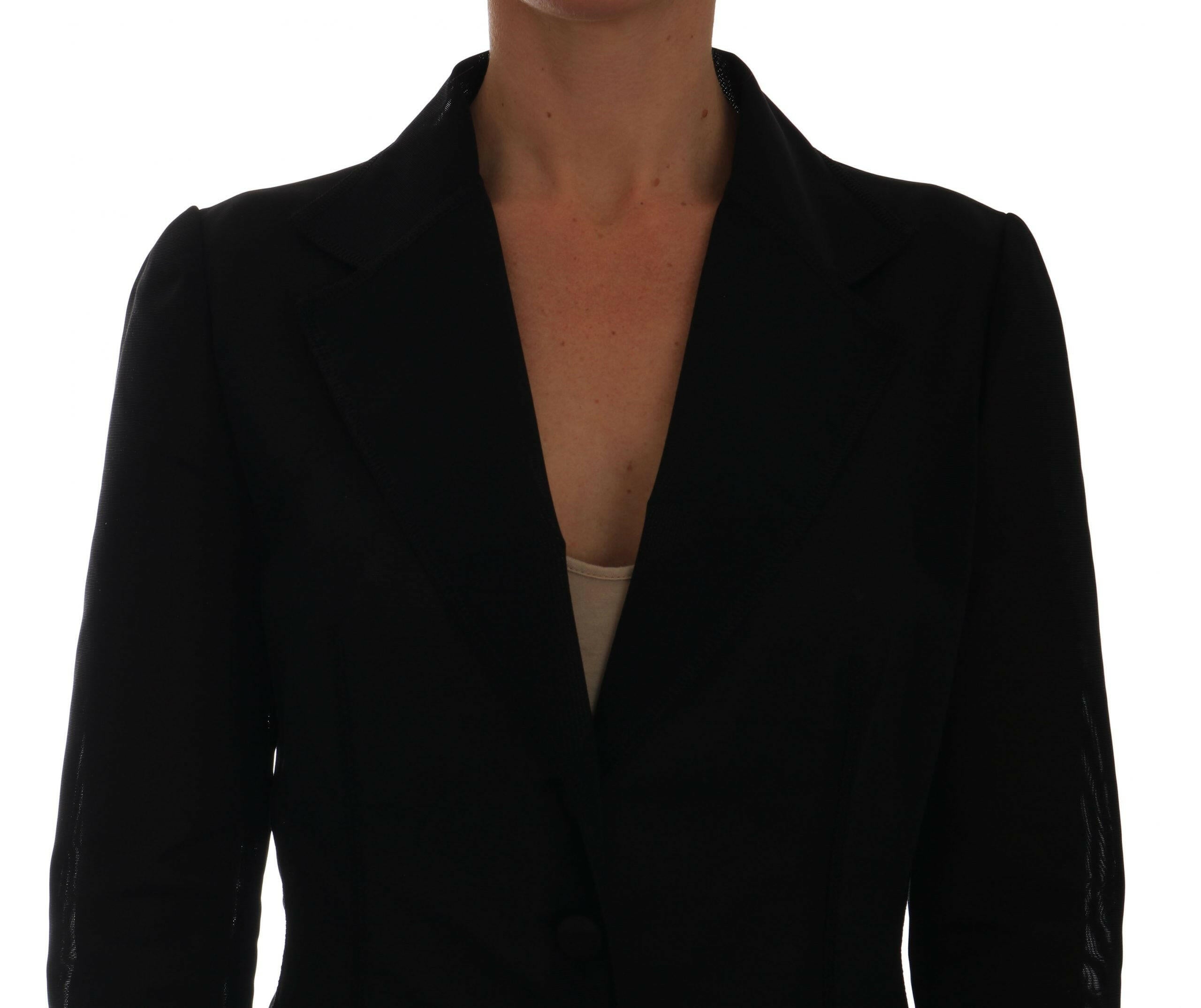 Dolce & Gabbana Black Nylon Net Blazer Jacket -   -  Dolce & Gabbana.