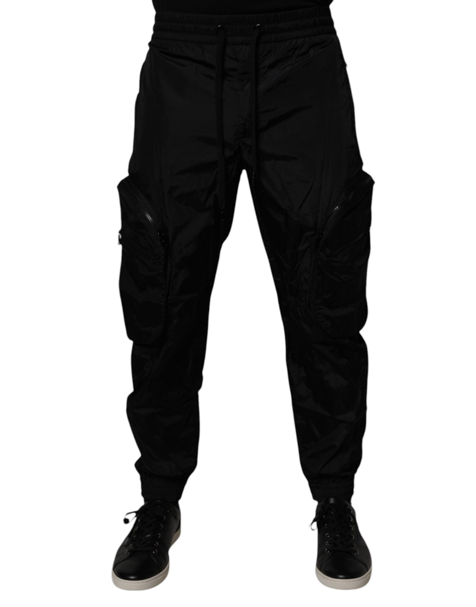 Dolce & Gabbana Black Nylon Cargo Jogger Men Sweatpants Pants -   -  Dolce & Gabbana.