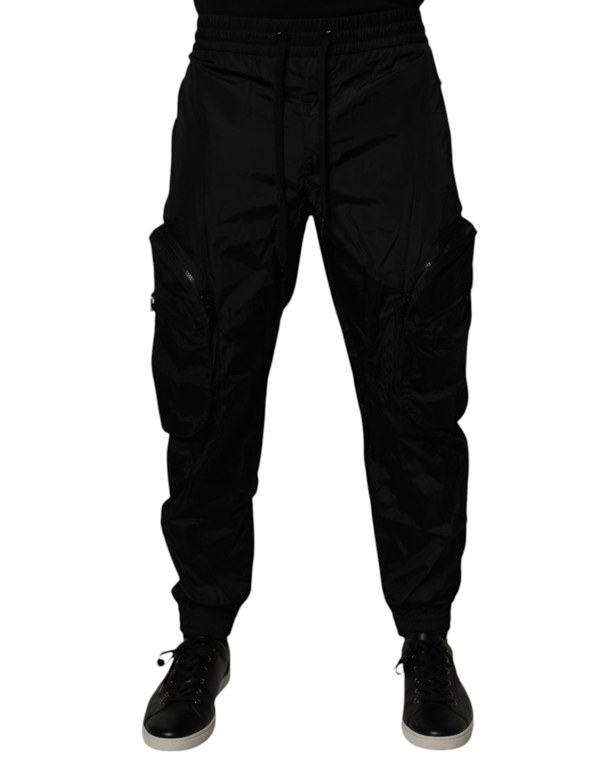 Dolce & Gabbana Black Nylon Cargo Jogger Men Sweatpants Pants -   -  Dolce & Gabbana.