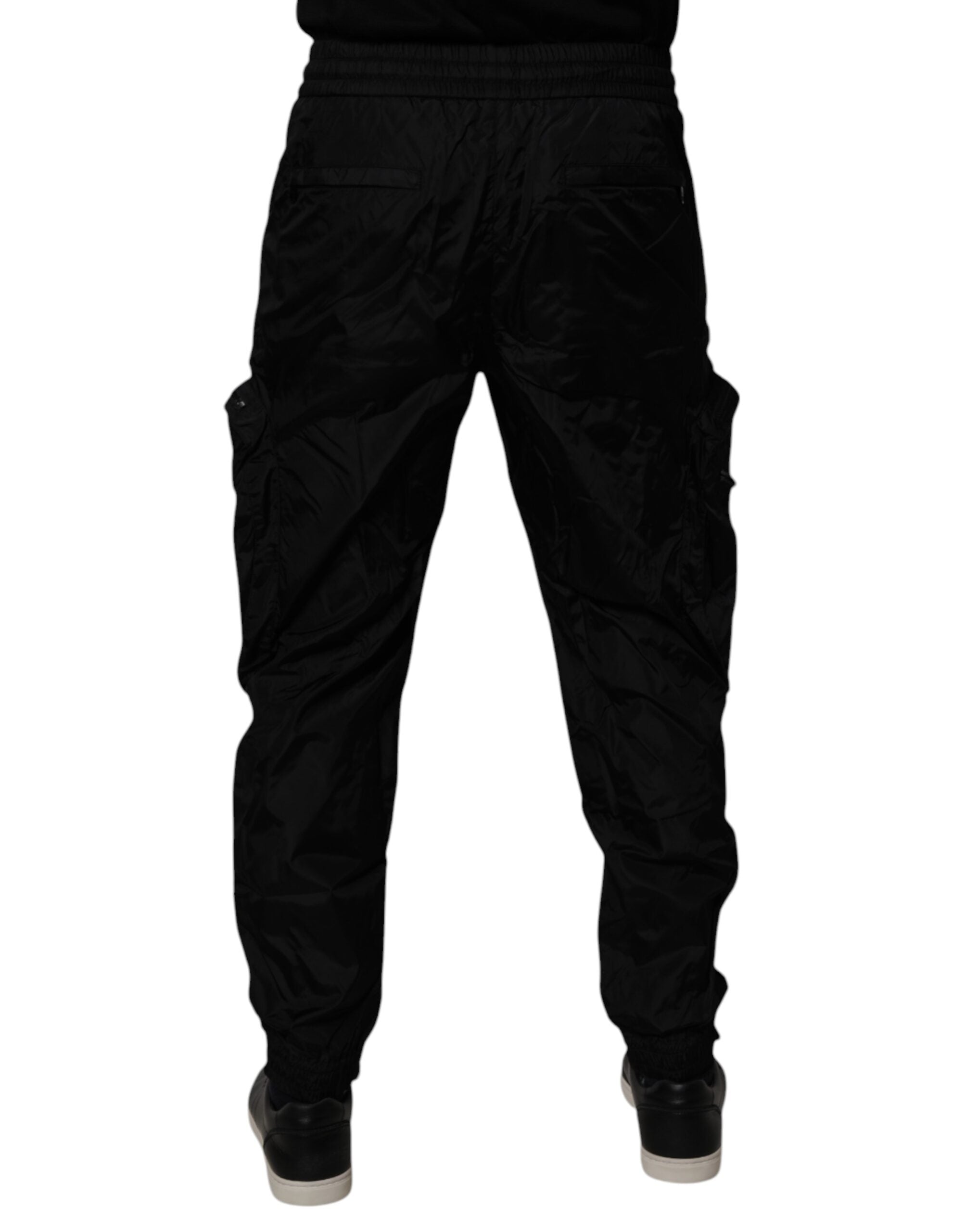 Dolce & Gabbana Black Nylon Cargo Jogger Men Sweatpants Pants -   -  Dolce & Gabbana.