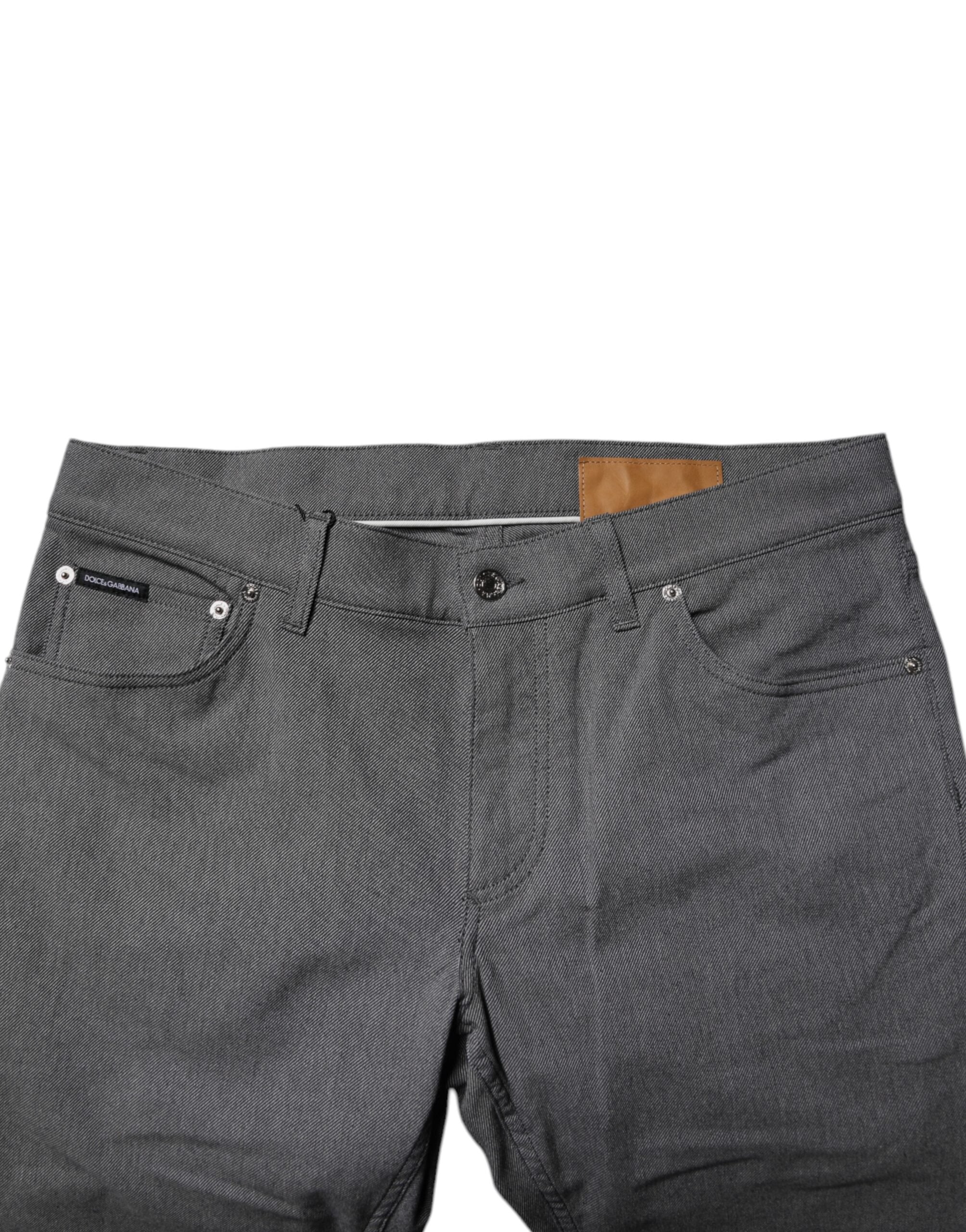 Dolce & Gabbana Gray Cotton Stretch Skinny Denim Jeans -   -  Dolce & Gabbana.