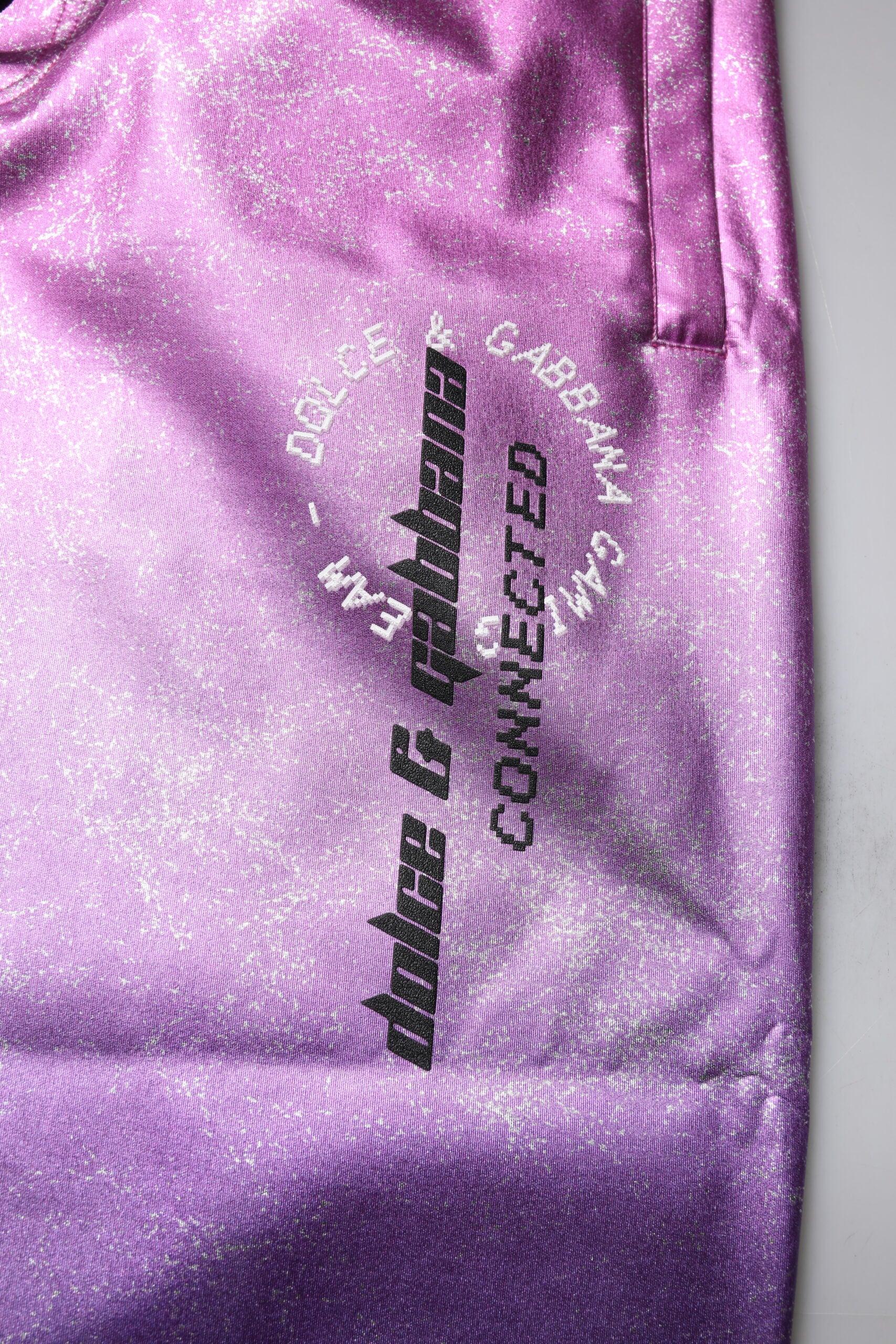 Dolce & Gabbana Pink Purple Two Tone Jogger Sweatpants Pants -   -  Dolce & Gabbana.