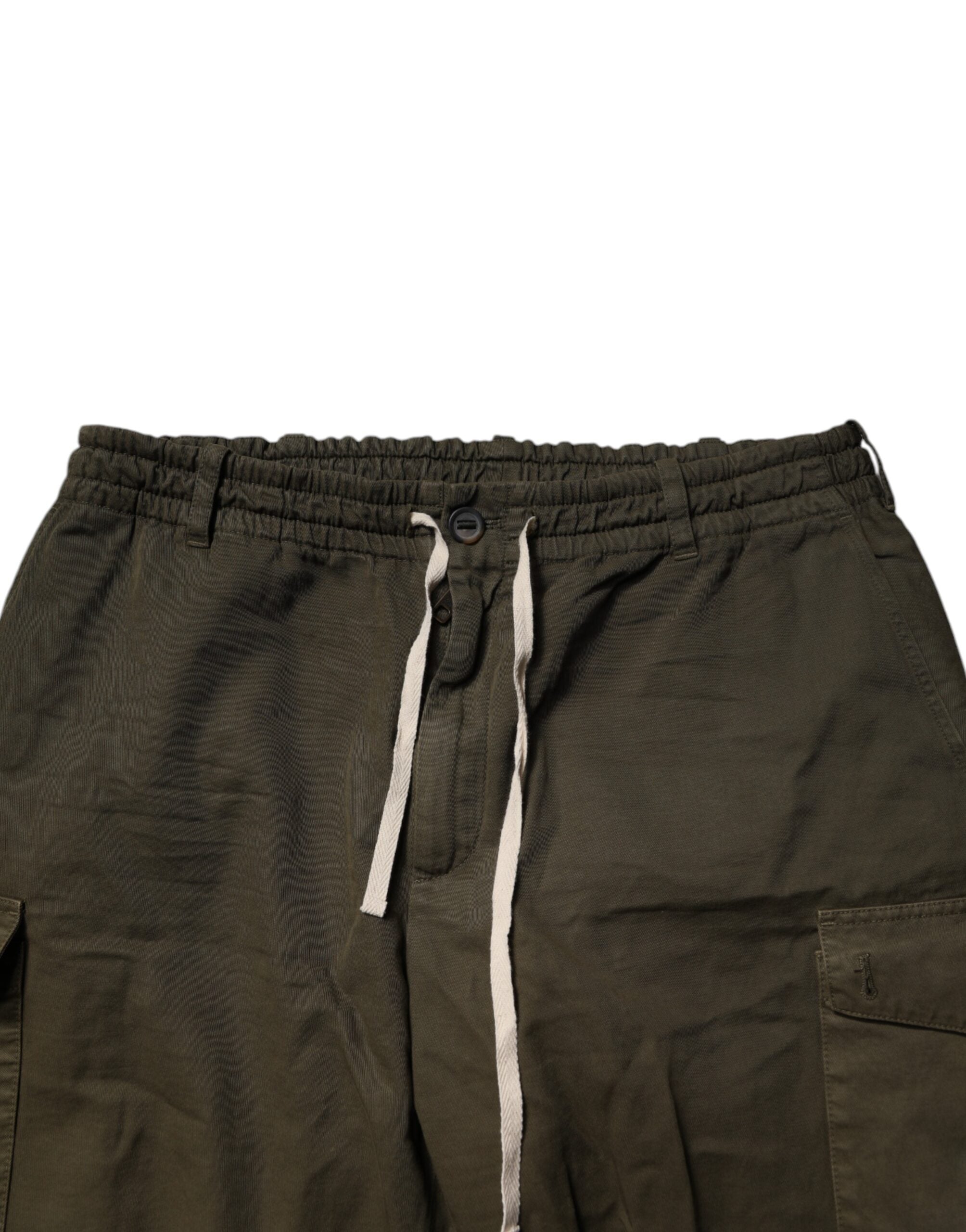 Dolce & Gabbana Brown Cotton Stretch Cargo Pants -   -  Dolce & Gabbana.