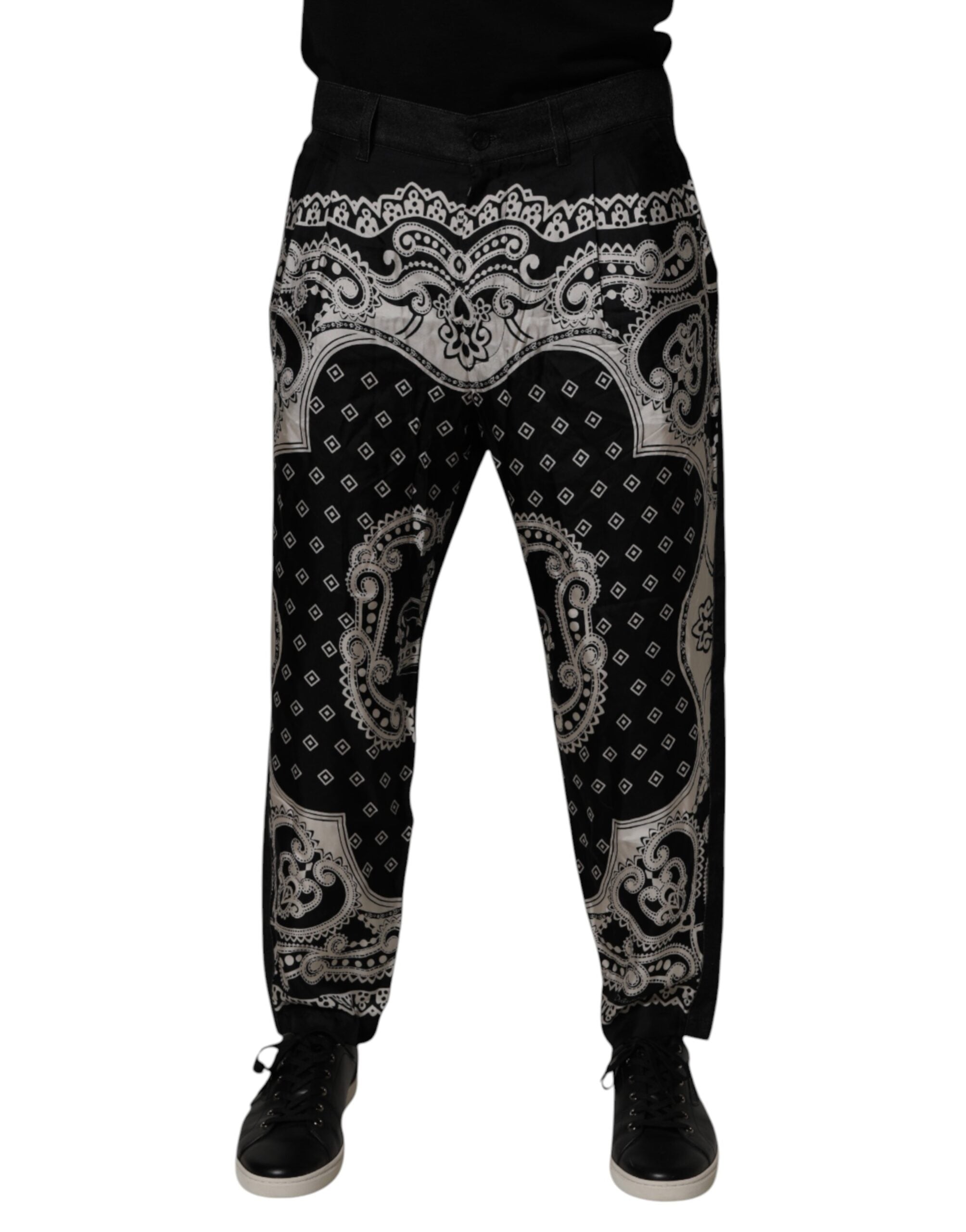 Dolce & Gabbana Black Bandana Cotton Skinny Denim Jeans -   -  Dolce & Gabbana.
