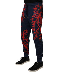 Dolce & Gabbana Dark Blue Corals Jogger Men Sweatpants Pants -   -  Dolce & Gabbana.