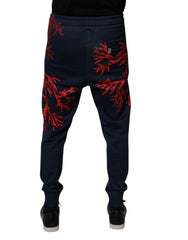 Dolce & Gabbana Dark Blue Corals Jogger Men Sweatpants Pants -   -  Dolce & Gabbana.