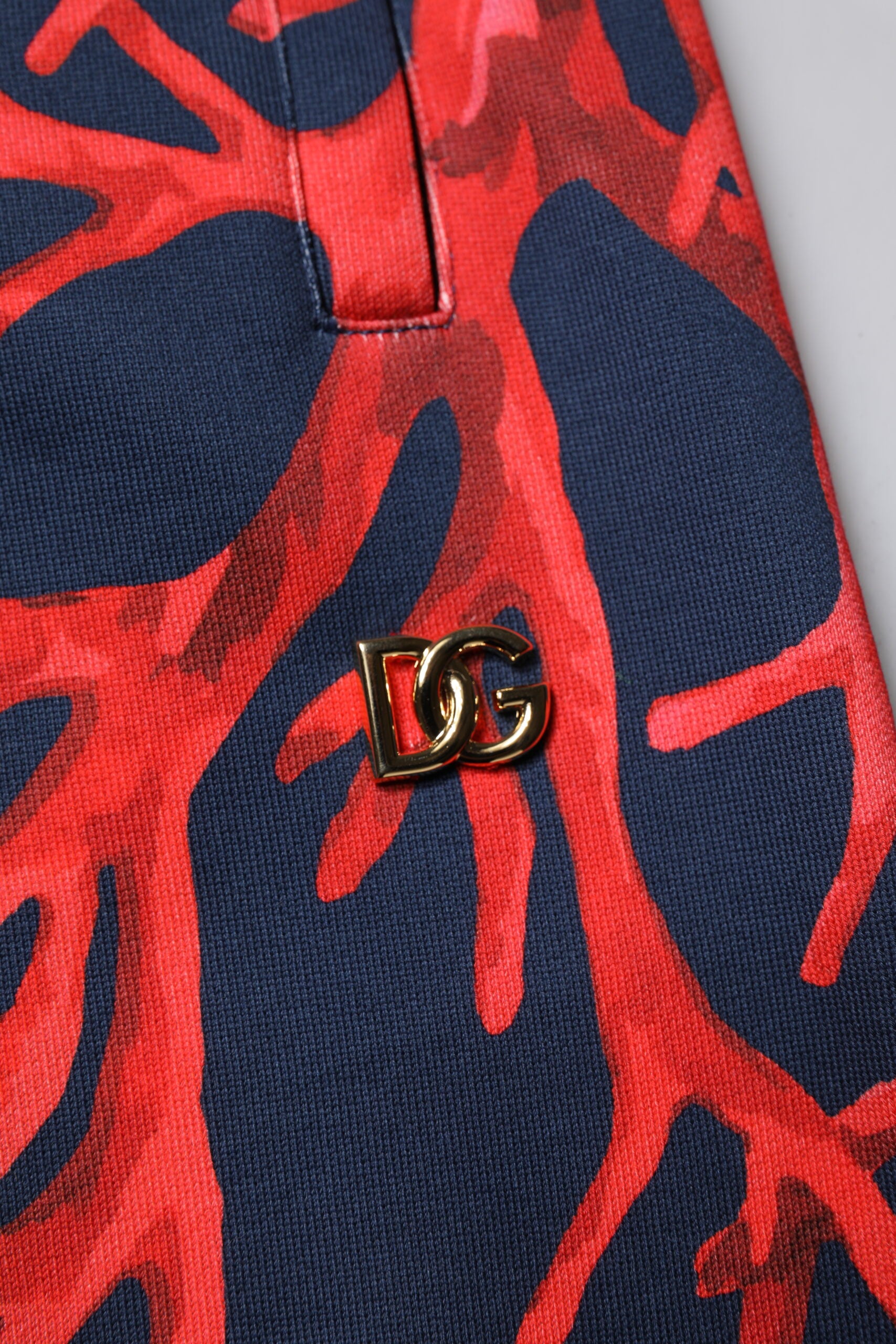 Dolce & Gabbana Dark Blue Corals Jogger Men Sweatpants Pants -   -  Dolce & Gabbana.