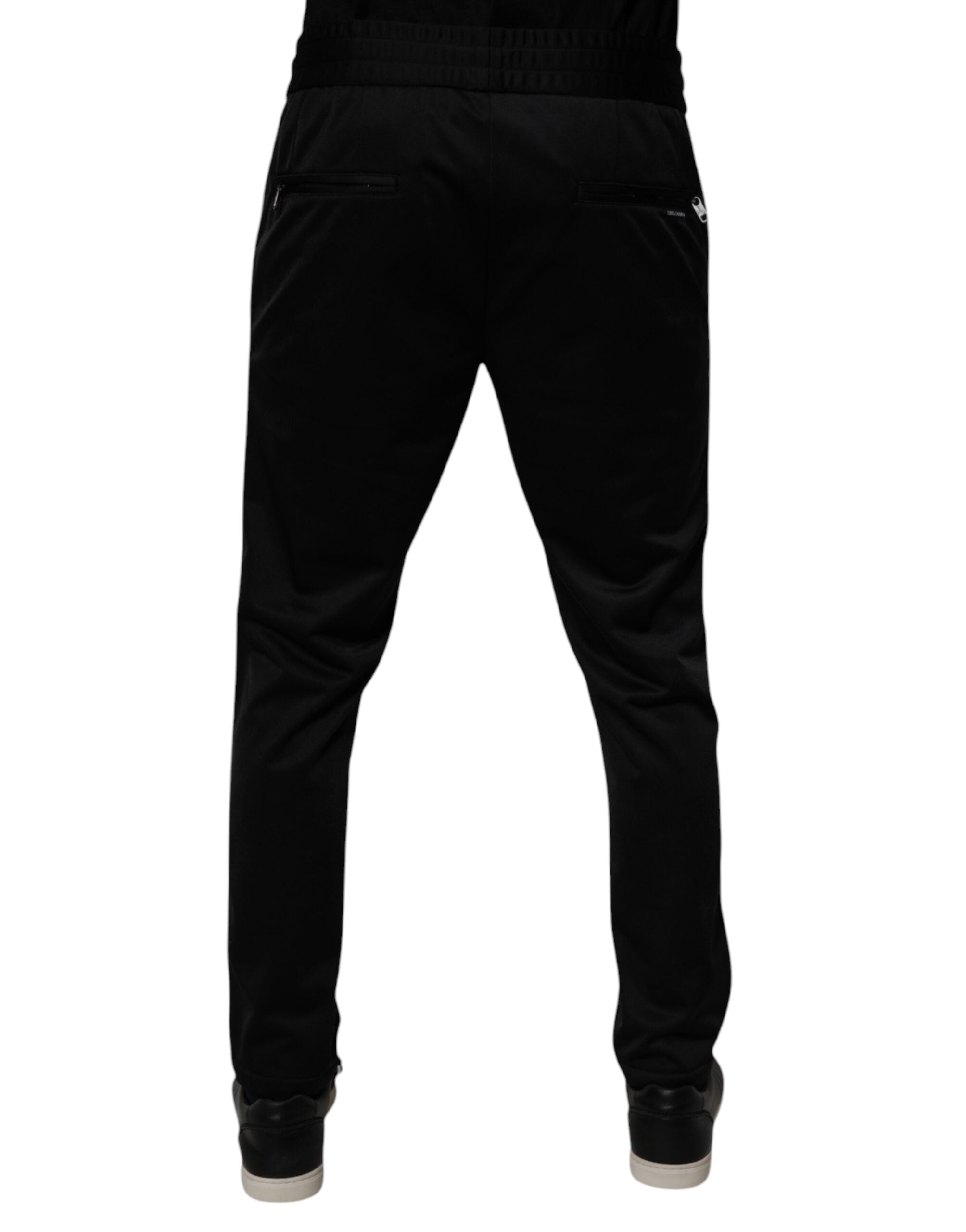 Dolce & Gabbana Black Polyester Men Jogger Sweatpants Pants -   -  Dolce & Gabbana.