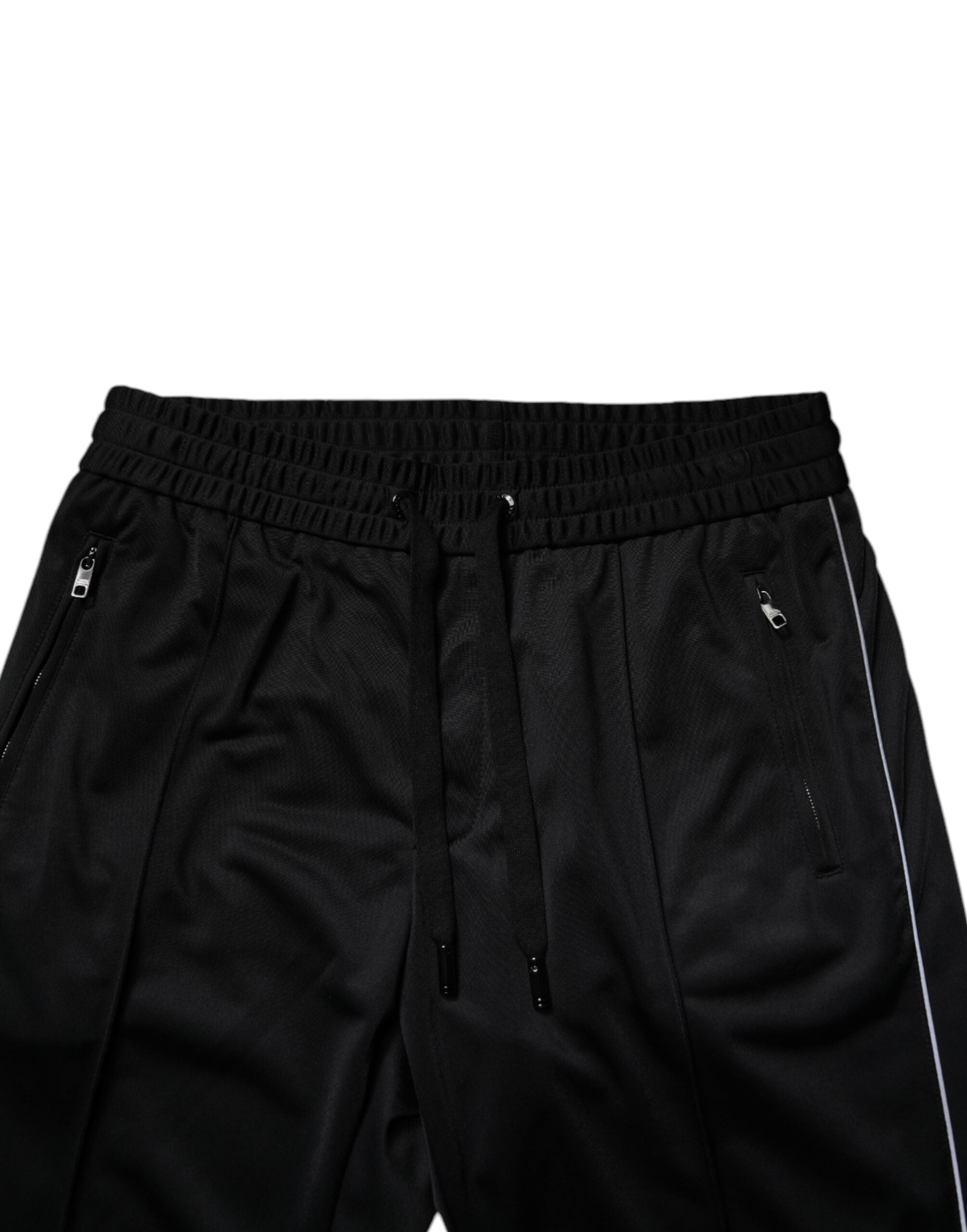 Dolce & Gabbana Black Polyester Men Jogger Sweatpants Pants -   -  Dolce & Gabbana.