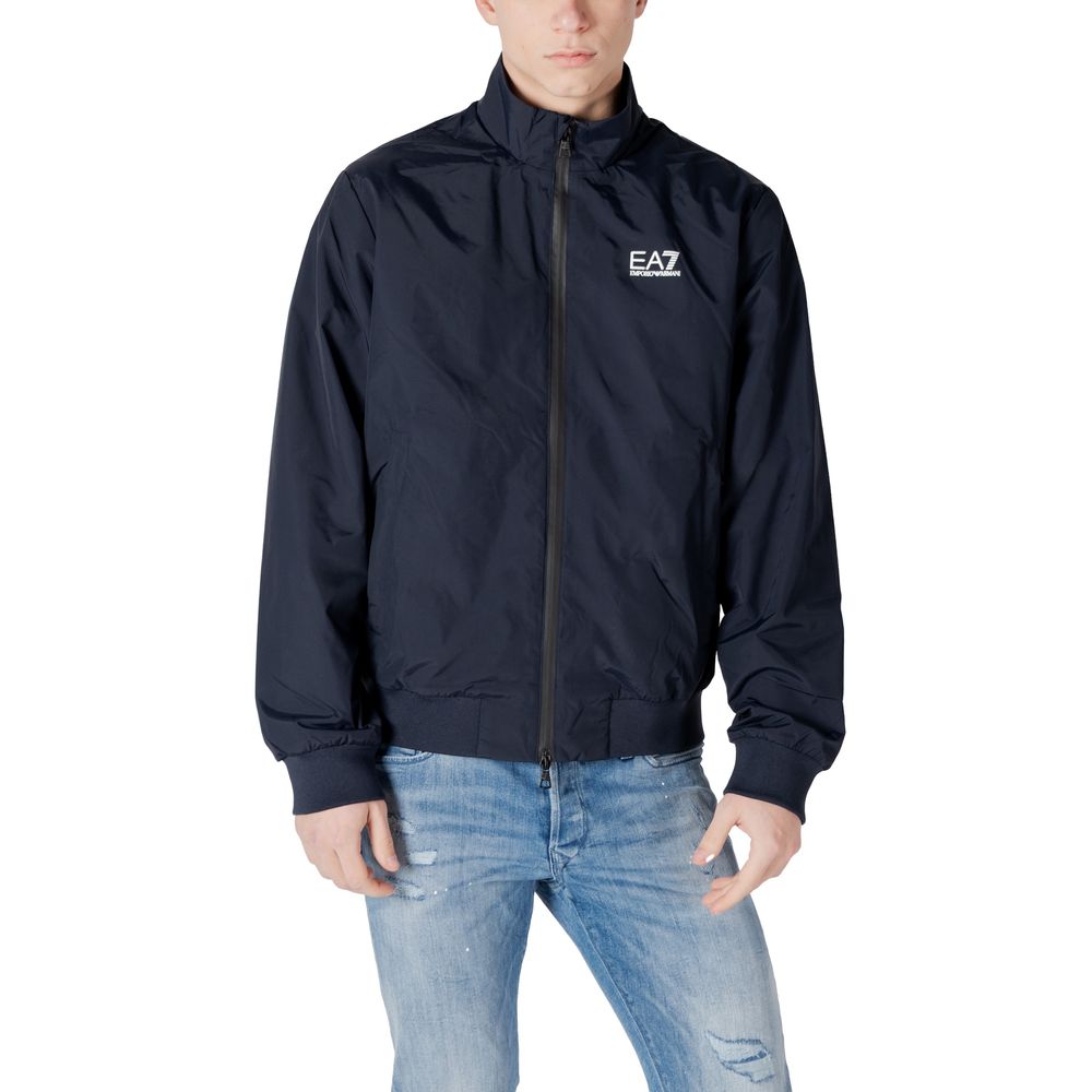 EA7 Emporio Armani Blue Polyamide Jackets & Coat -   -  EA7 Emporio Armani.