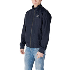 EA7 Emporio Armani Blue Polyamide Jackets & Coat -   -  EA7 Emporio Armani.