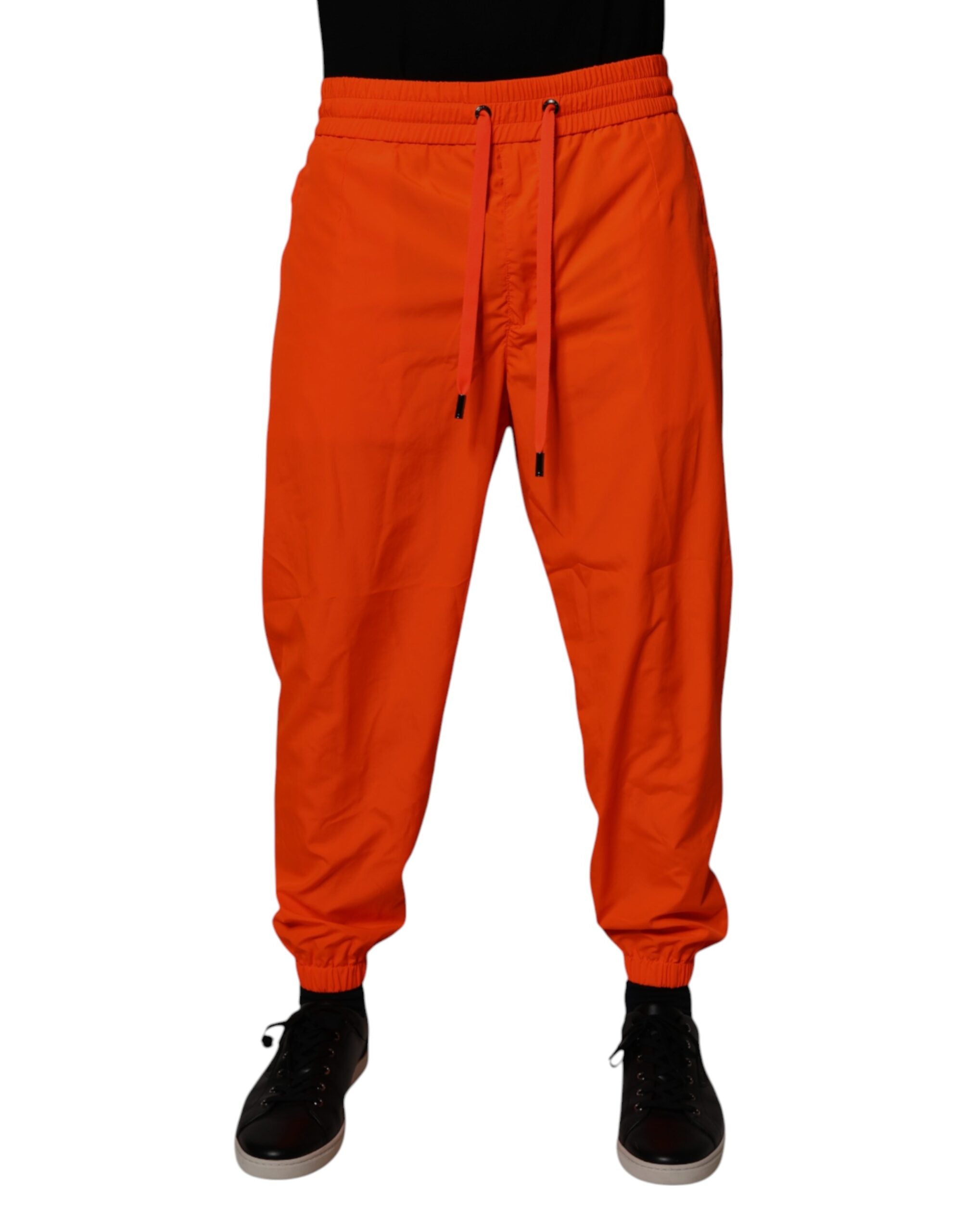 Dolce & Gabbana Orange Polyester Men Jogger Sweatpants Pants -   -  Dolce & Gabbana.